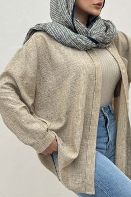 شومیز مانتویی شانتون زارا پشت دکمه 