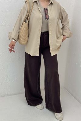 مانتو کتان پایین هلال 0006607