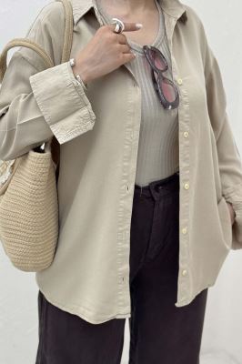 مانتو کتان پایین هلال 0006607