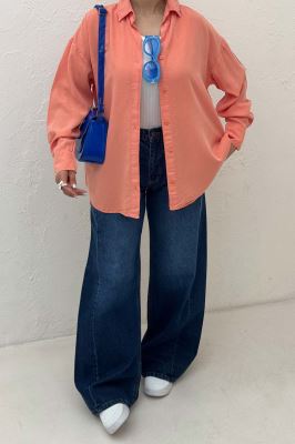 مانتو کتان پایین هلال 0006612