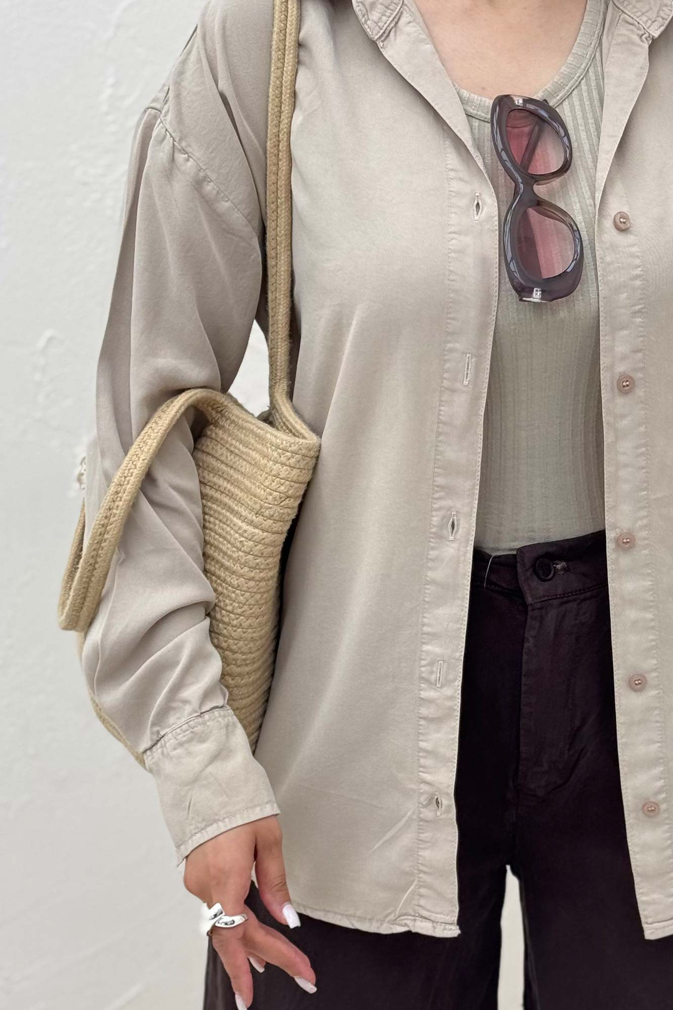 مانتو کتان پایین هلال 0006614