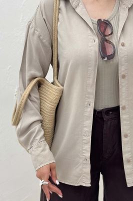 مانتو کتان پایین هلال 0006614