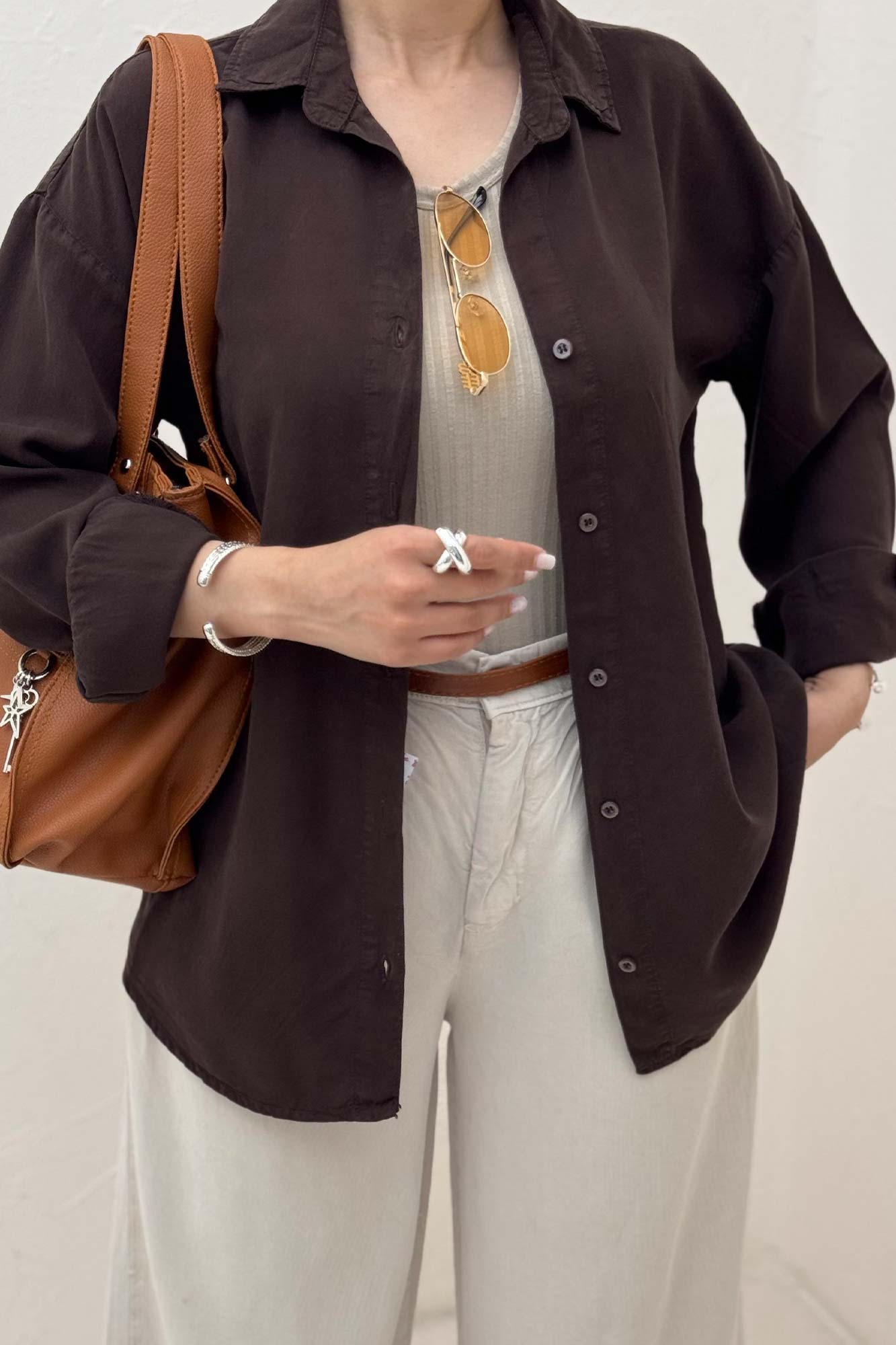 مانتو کتان پایین هلال 0006605