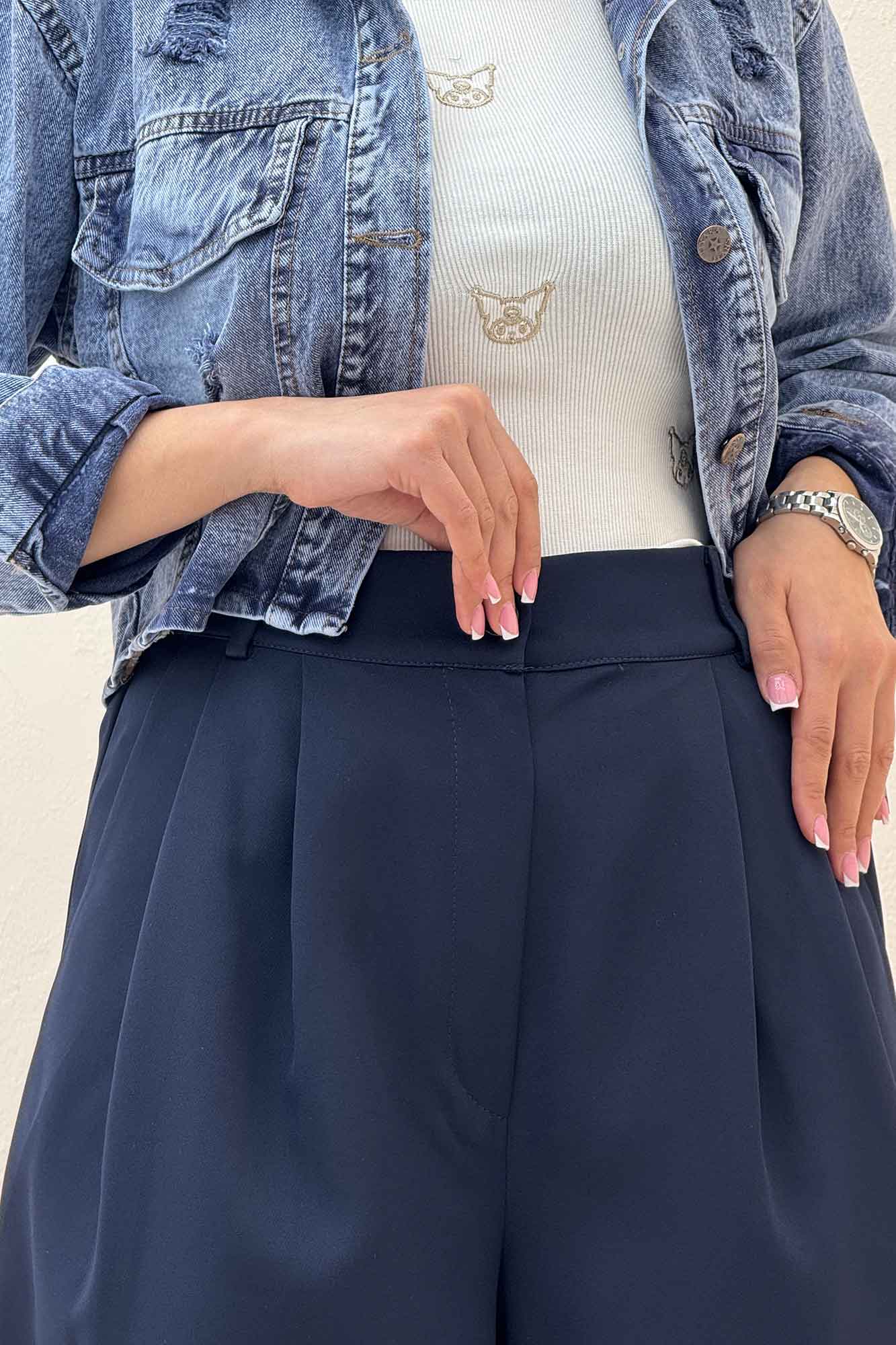 شلوار مازراتی جلو پیله جیب کراس