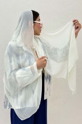 شال ساده حریر