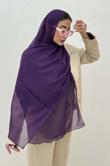 شال ساده حریر