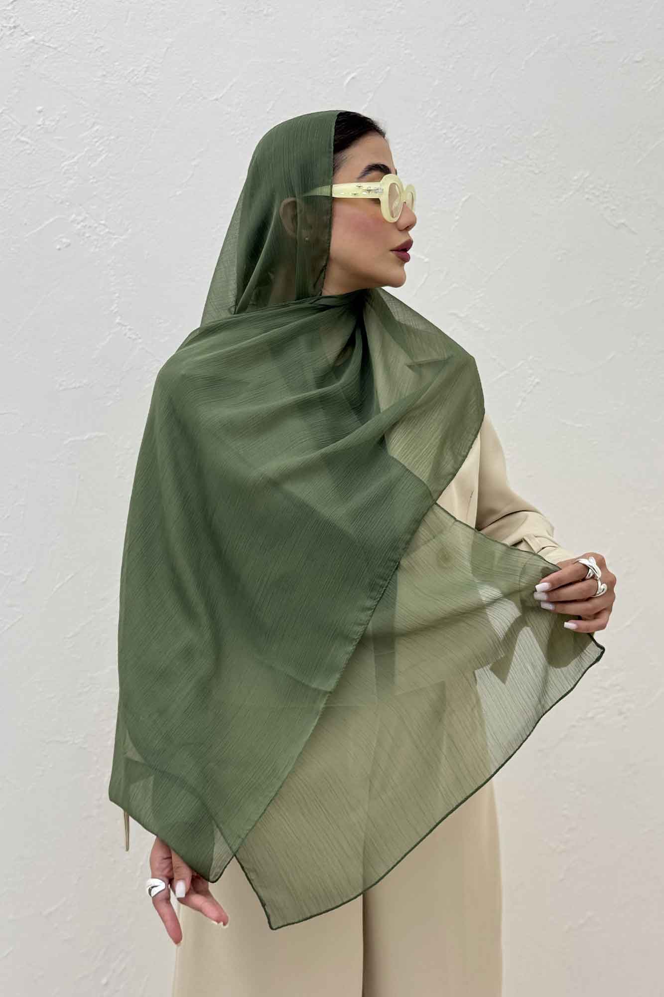 شال ساده حریر