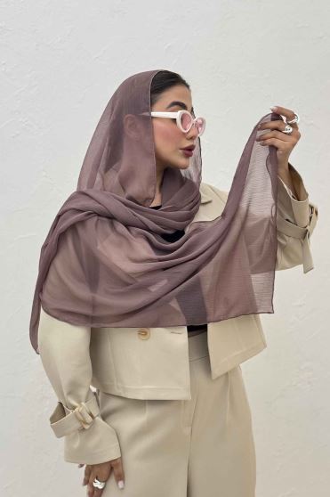 شال ساده حریر