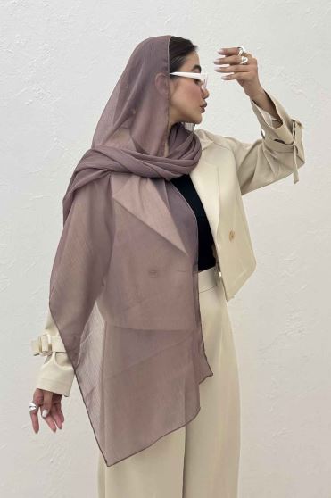 شال ساده حریر
