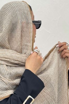 شال نخی طرح گندمی