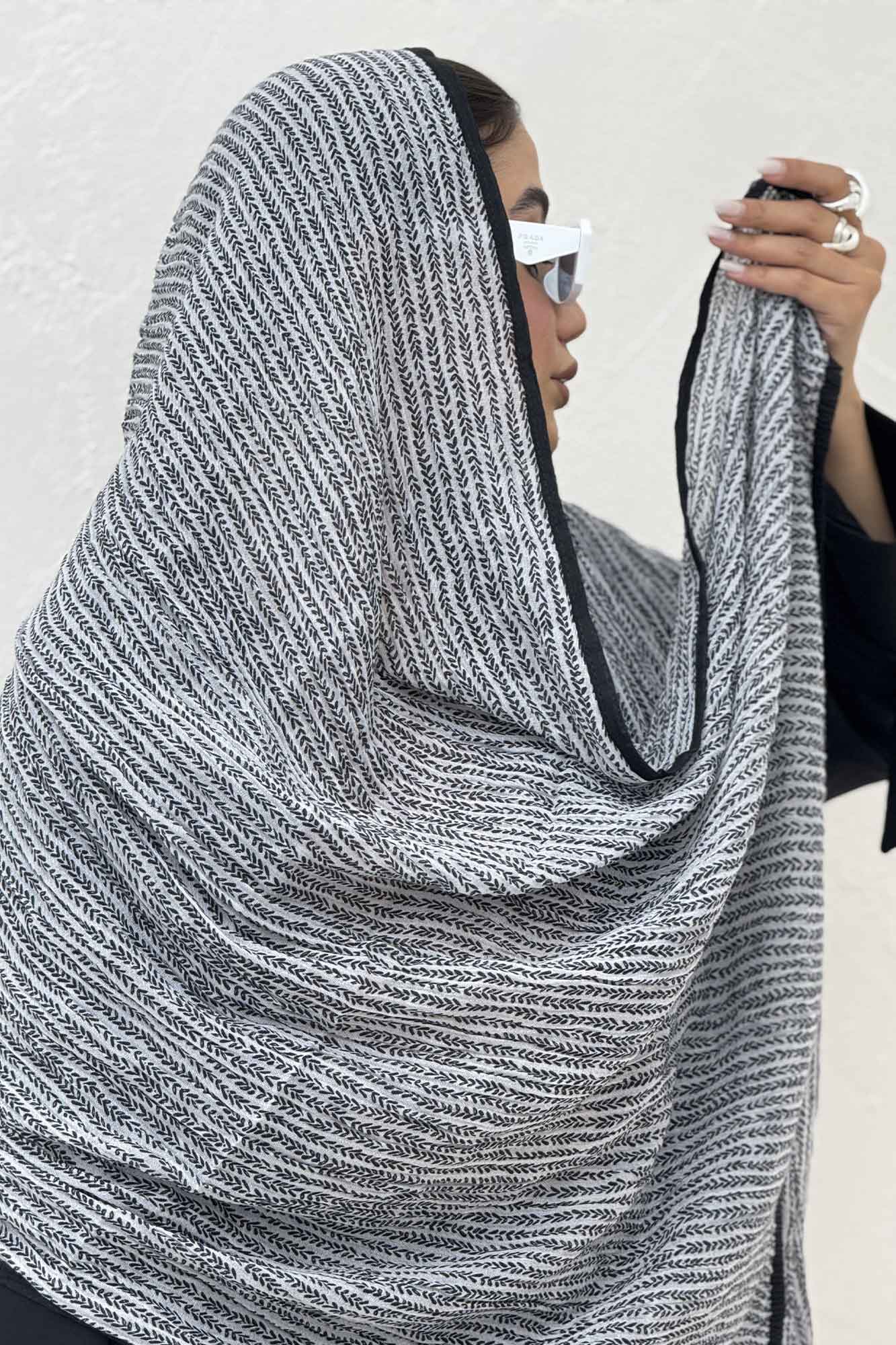 شال نخی طرح گندمی