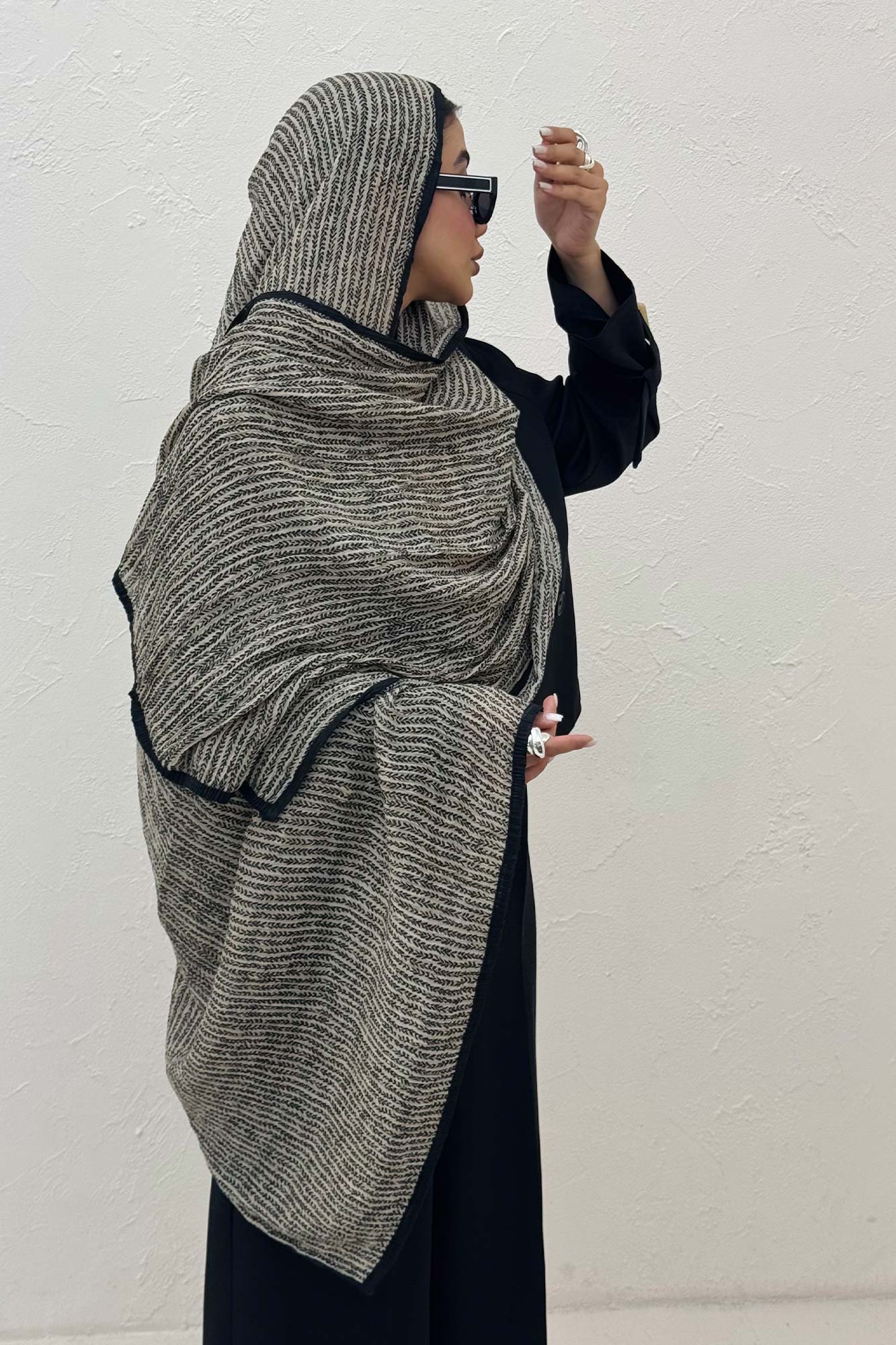 شال نخی طرح گندمی