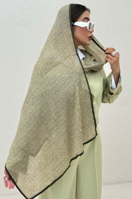 شال نخی طرح گندمی