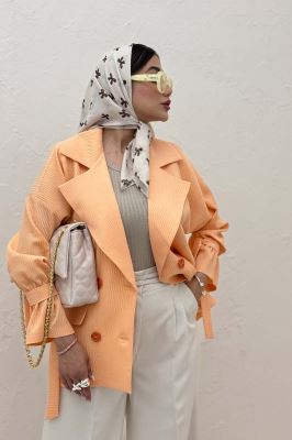 مانتو آستین بند دار ماگنولیا