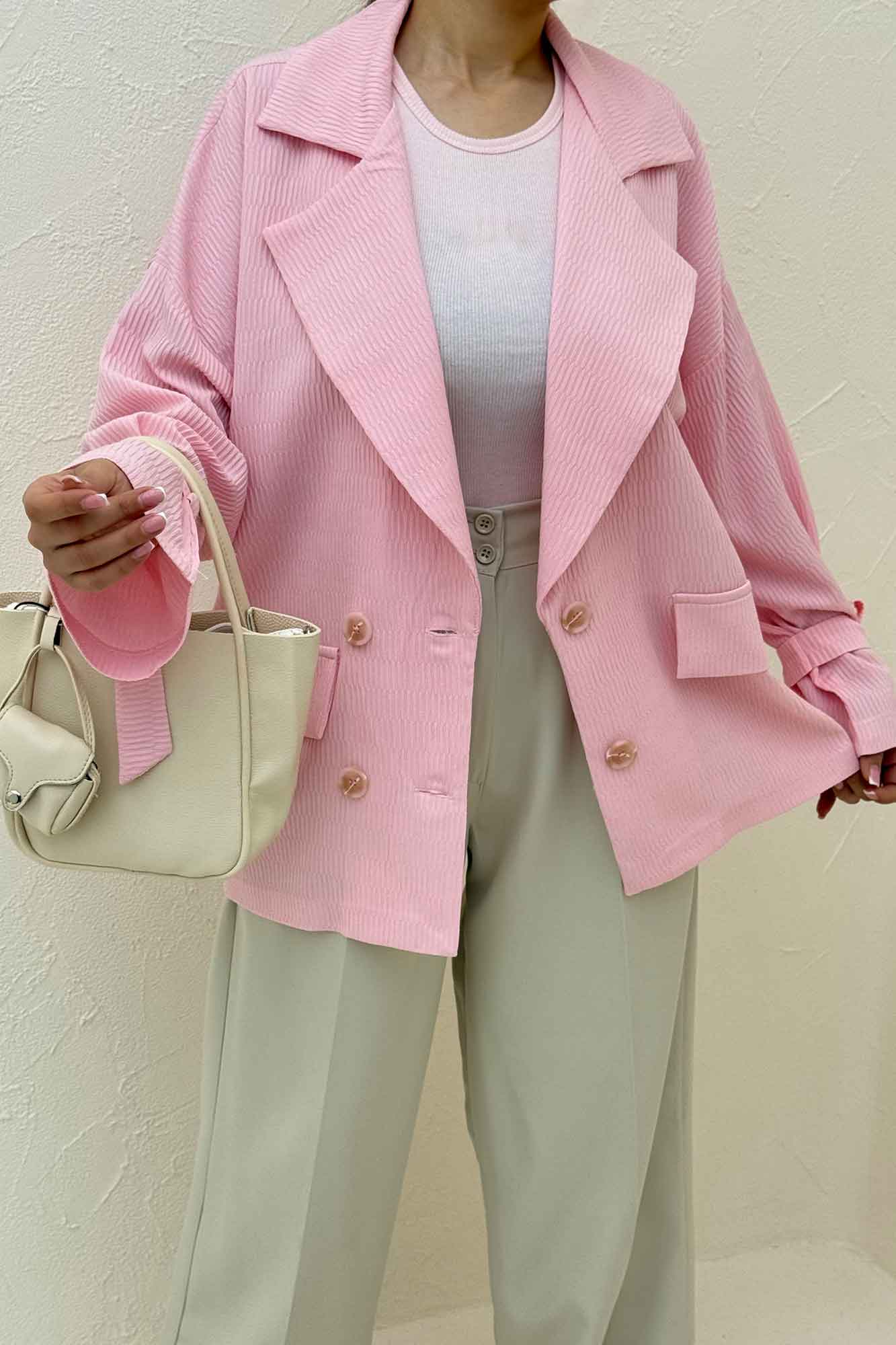 مانتو آستین بند دار ماگنولیا