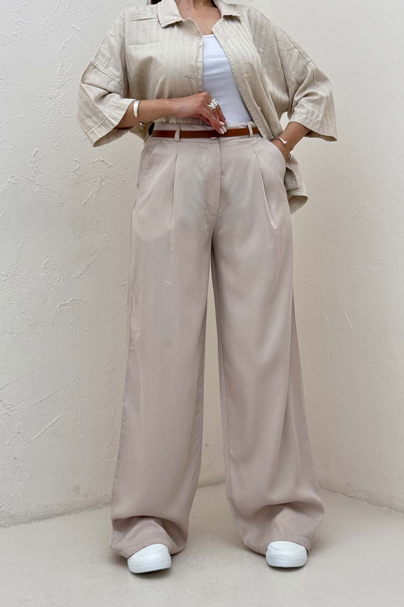 شلوار بگ سیلک L