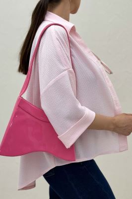 شومیز لینن کنفی آستین پاکتی 