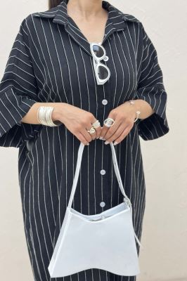 مانتو بلند جلو دکمه پری ژاکارد