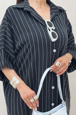 مانتو بلند جلو دکمه پری ژاکارد