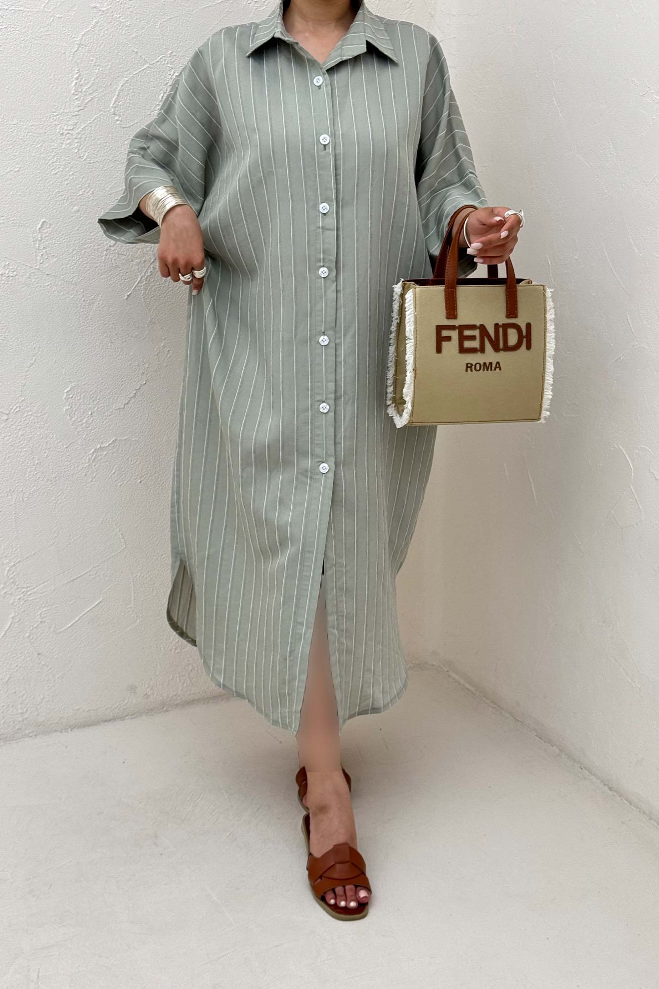 مانتو بلند جلو دکمه پری ژاکارد