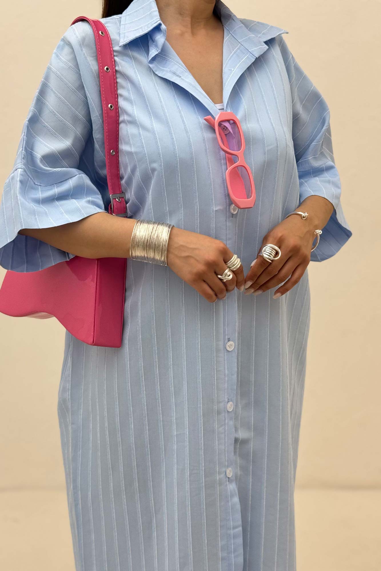 مانتو بلند جلو دکمه پری ژاکارد