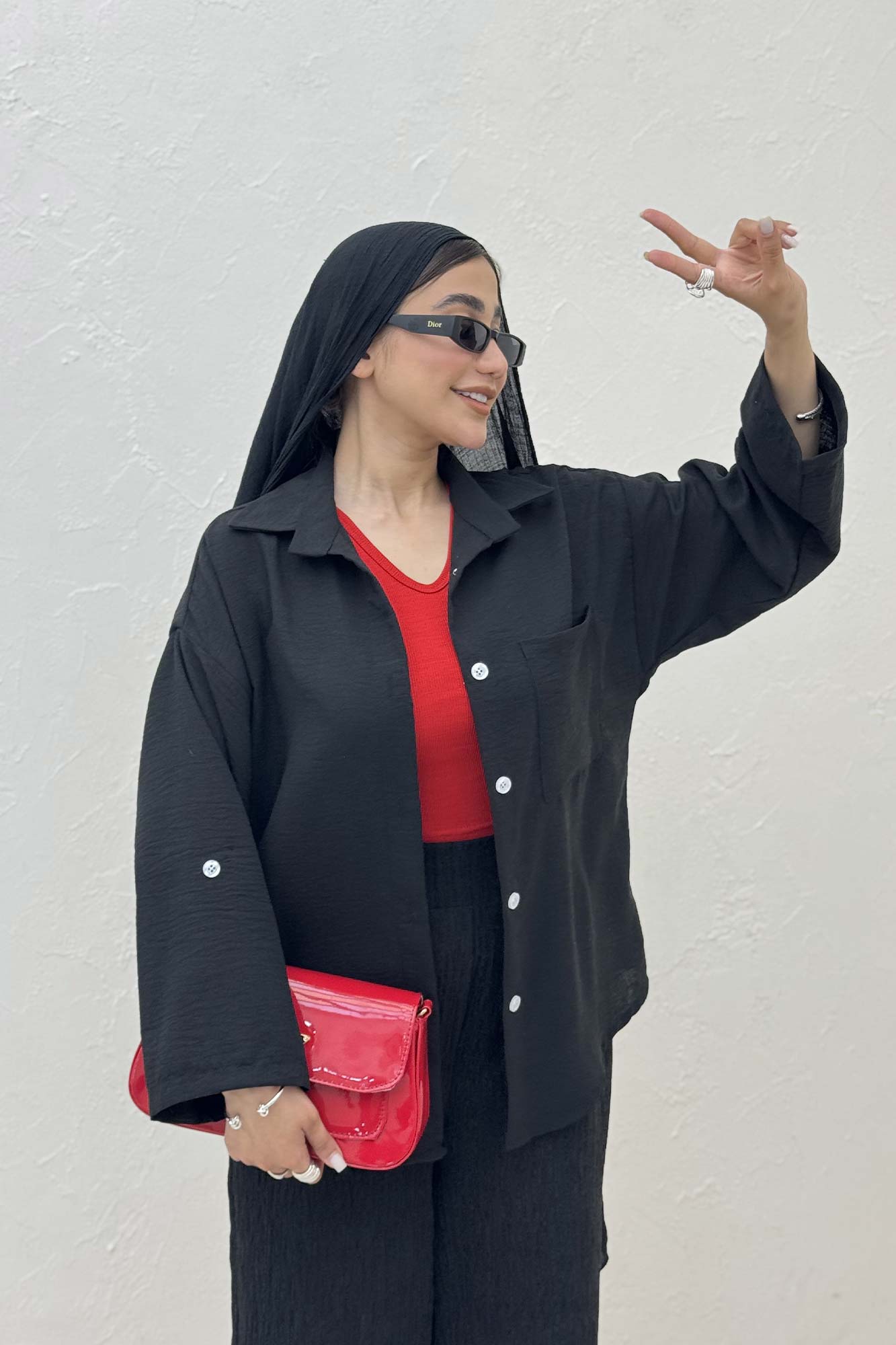 شومیز مانتویی لینن زارا پاگن دار