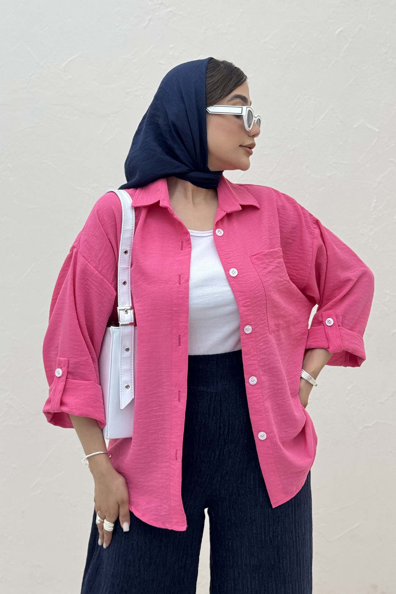 شومیز مانتویی لینن زارا پاگن دار