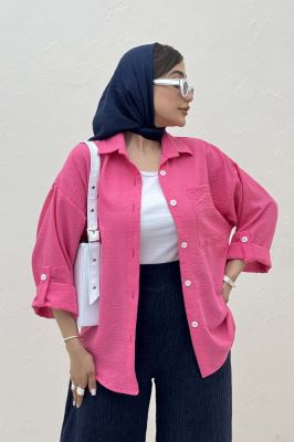 شومیز مانتویی لینن زارا پاگن دار