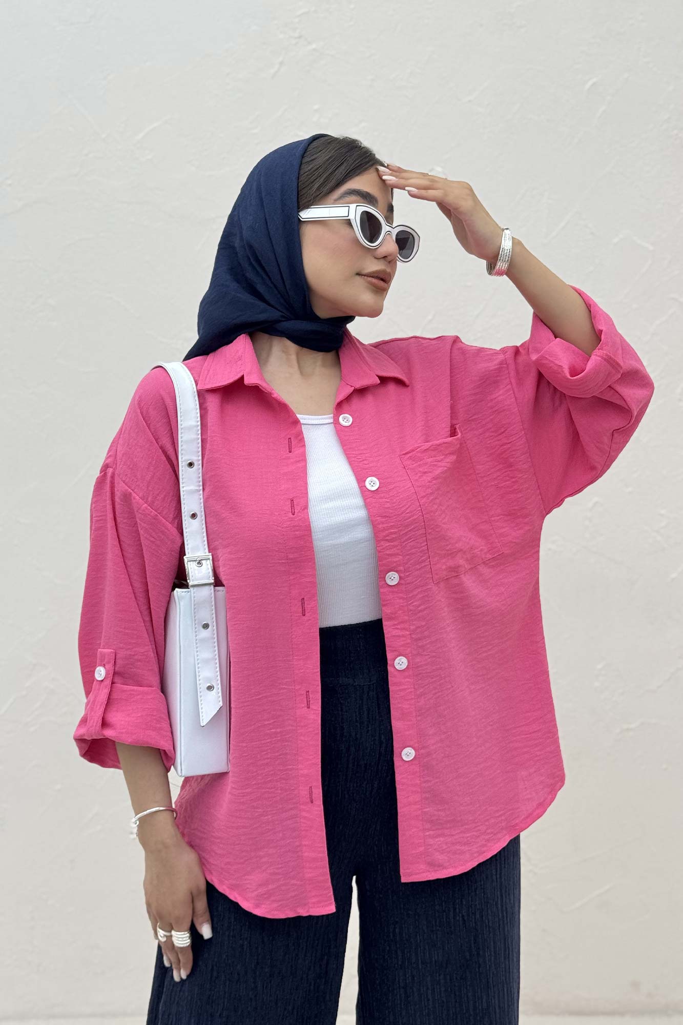 شومیز مانتویی لینن زارا پاگن دار