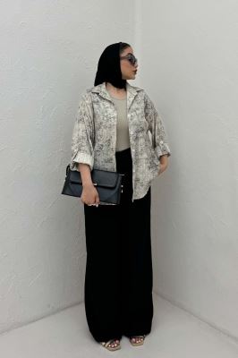 شومیز آلما راه راه تک جیب