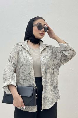 شومیز آلما راه راه تک جیب