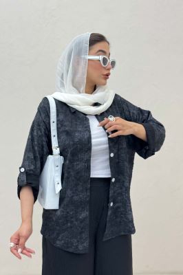 شومیز آلما راه راه تک جیب