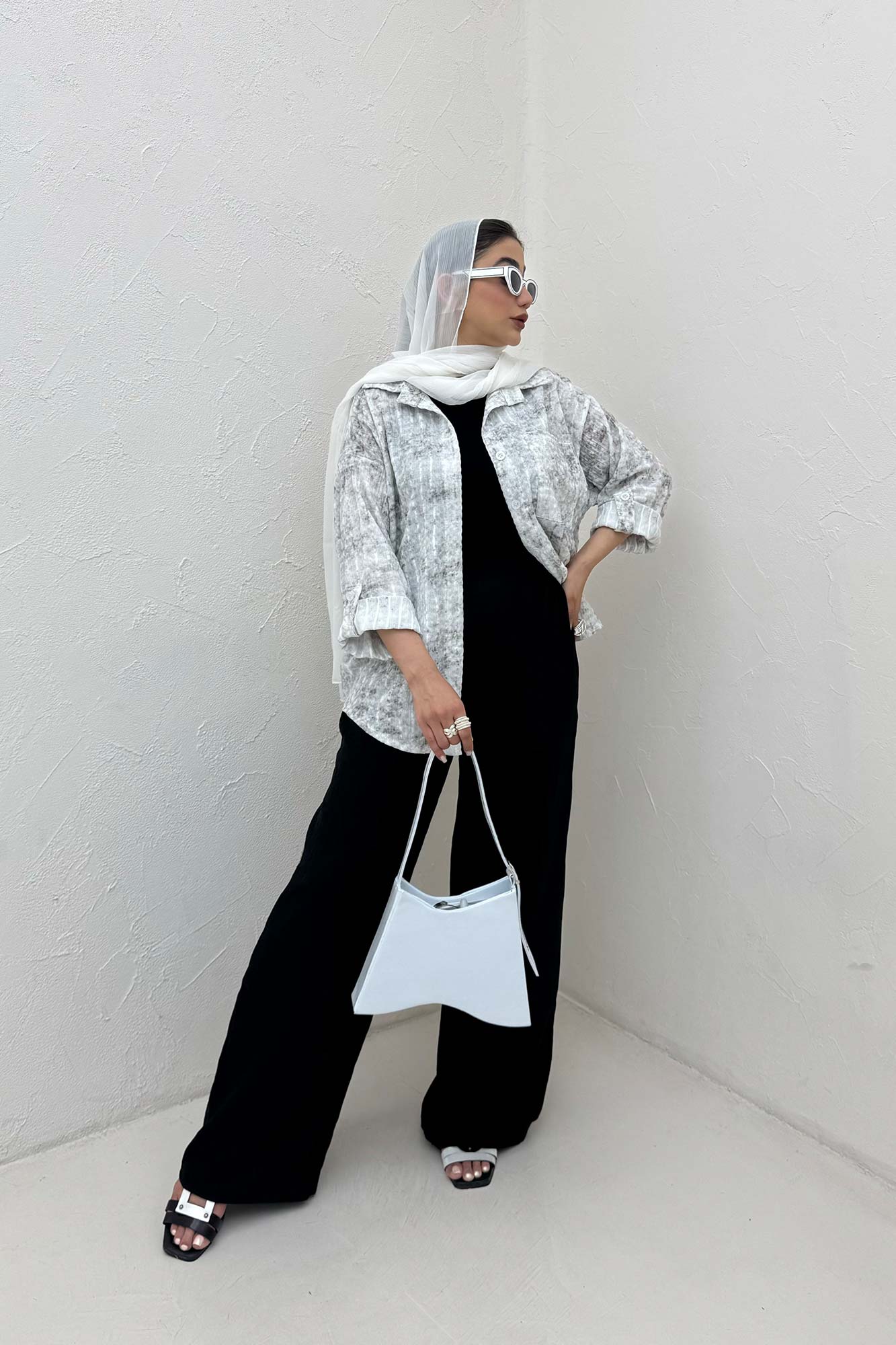 شومیز آلما راه راه تک جیب