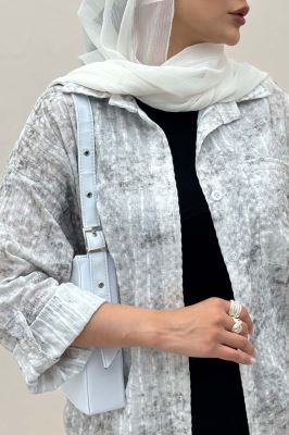 شومیز آلما راه راه تک جیب