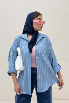 شومیز لینن دیپلمات تک جیب 