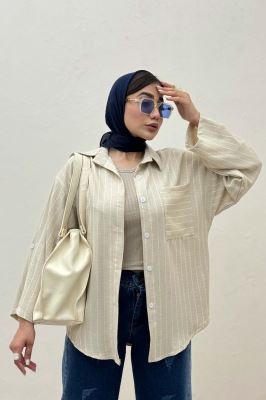 شومیز لینن دیپلمات تک جیب 