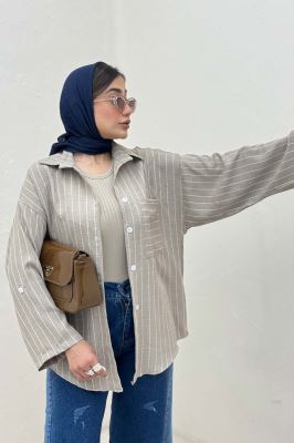 شومیز لینن دیپلمات تک جیب 