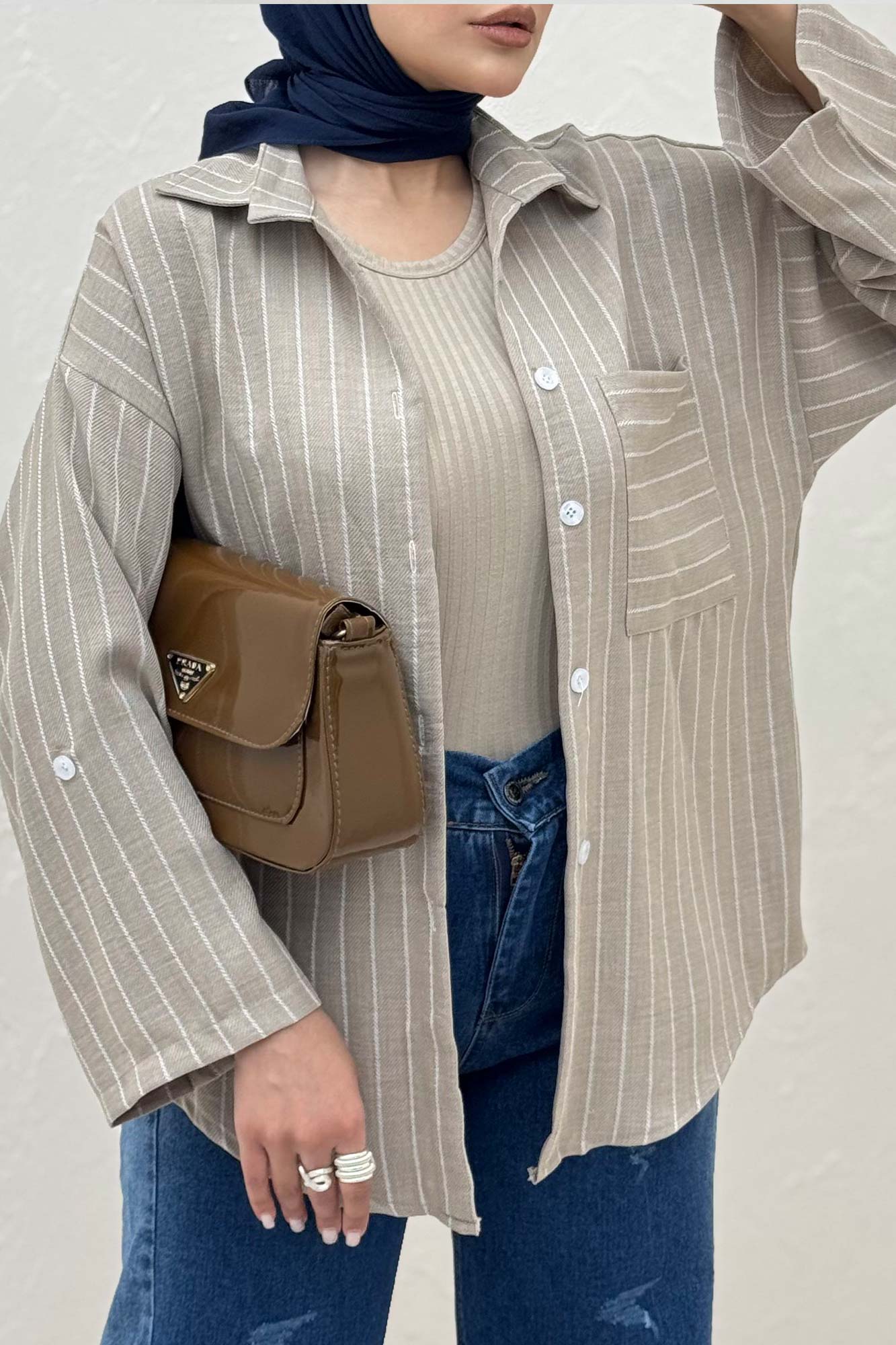 شومیز لینن دیپلمات تک جیب 