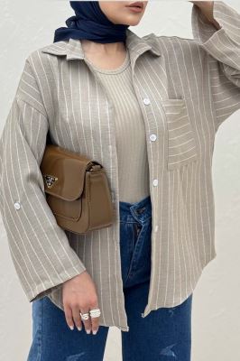 شومیز لینن دیپلمات تک جیب 