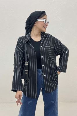 شومیز لینن دیپلمات تک جیب 