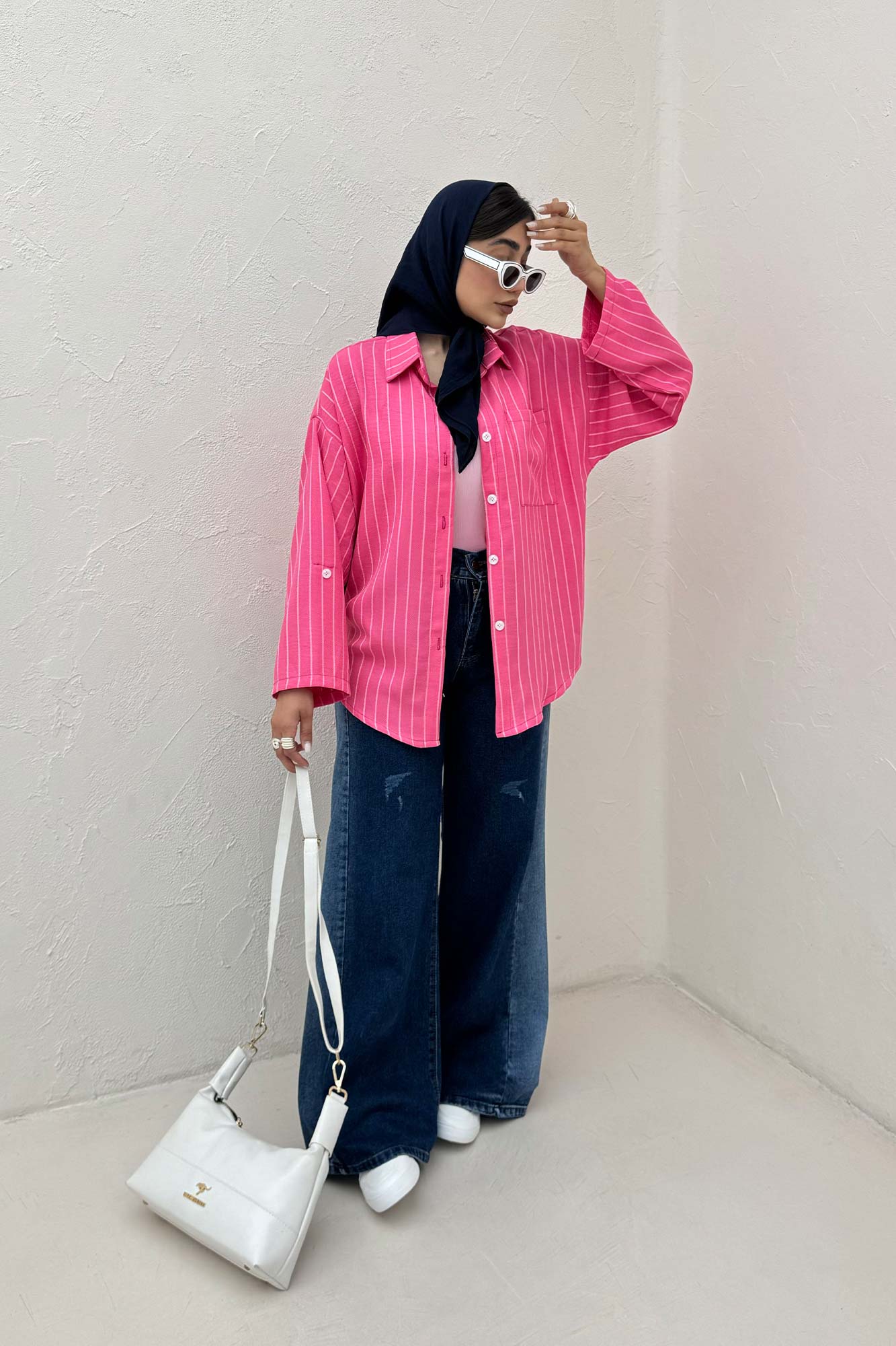 شومیز لینن دیپلمات تک جیب 