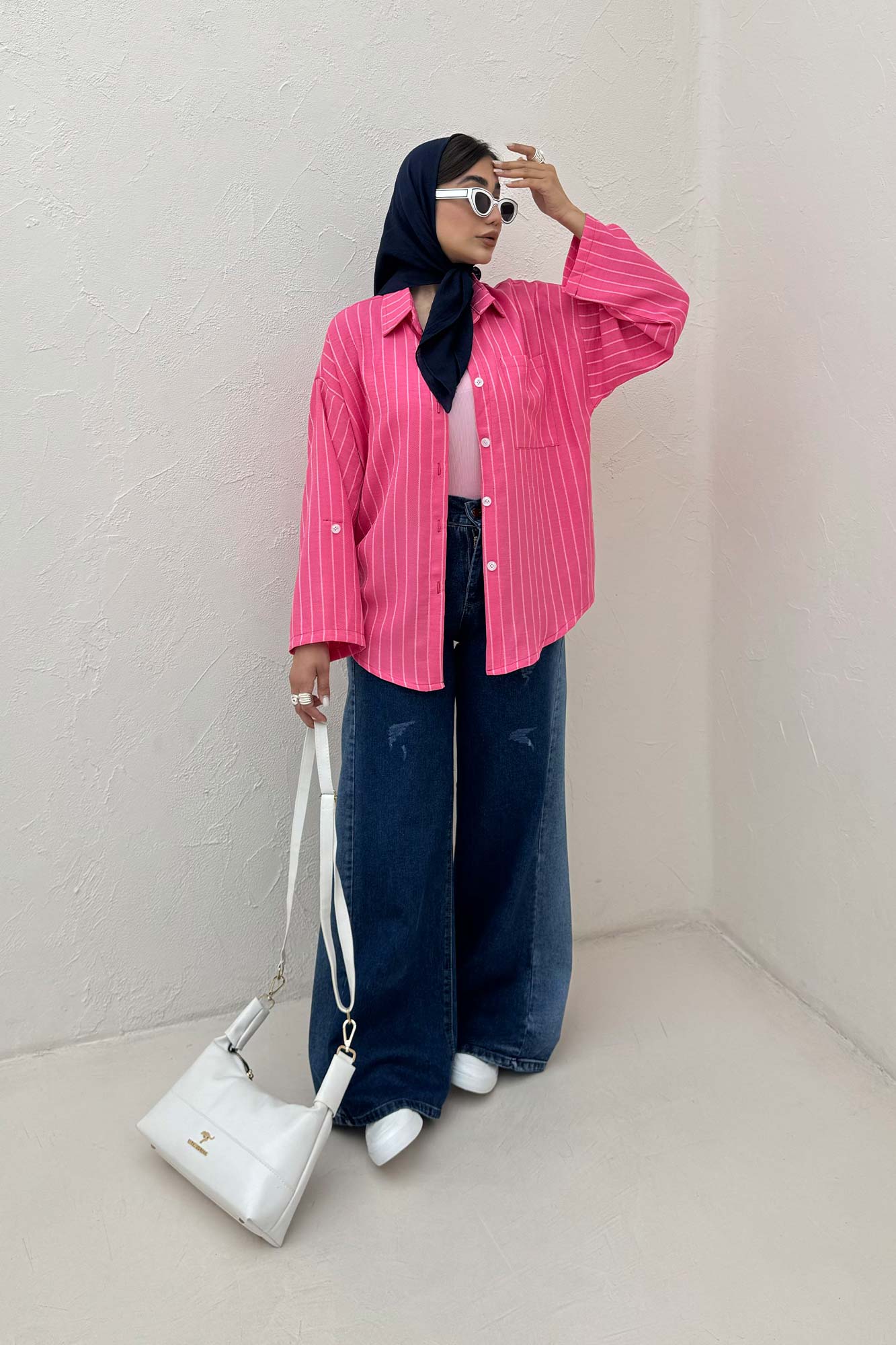 شومیز لینن دیپلمات تک جیب 