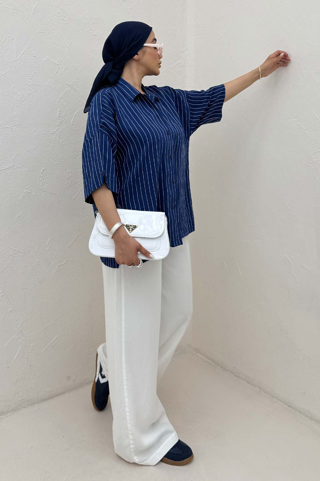 شومیز آستین کوتاه parry راه راه