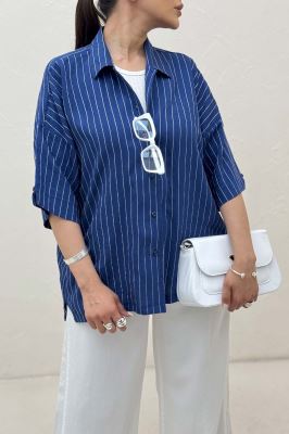 شومیز آستین کوتاه parry راه راه