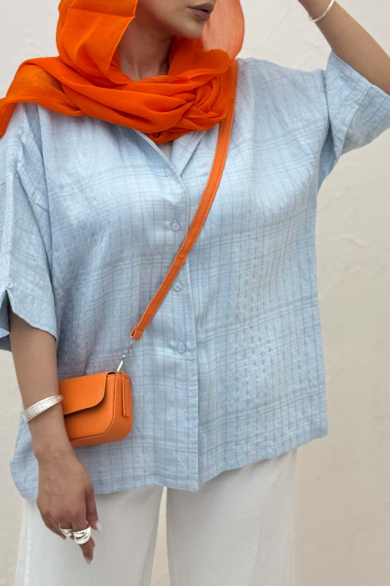 شومیز آستین کوتاه parry راه راه