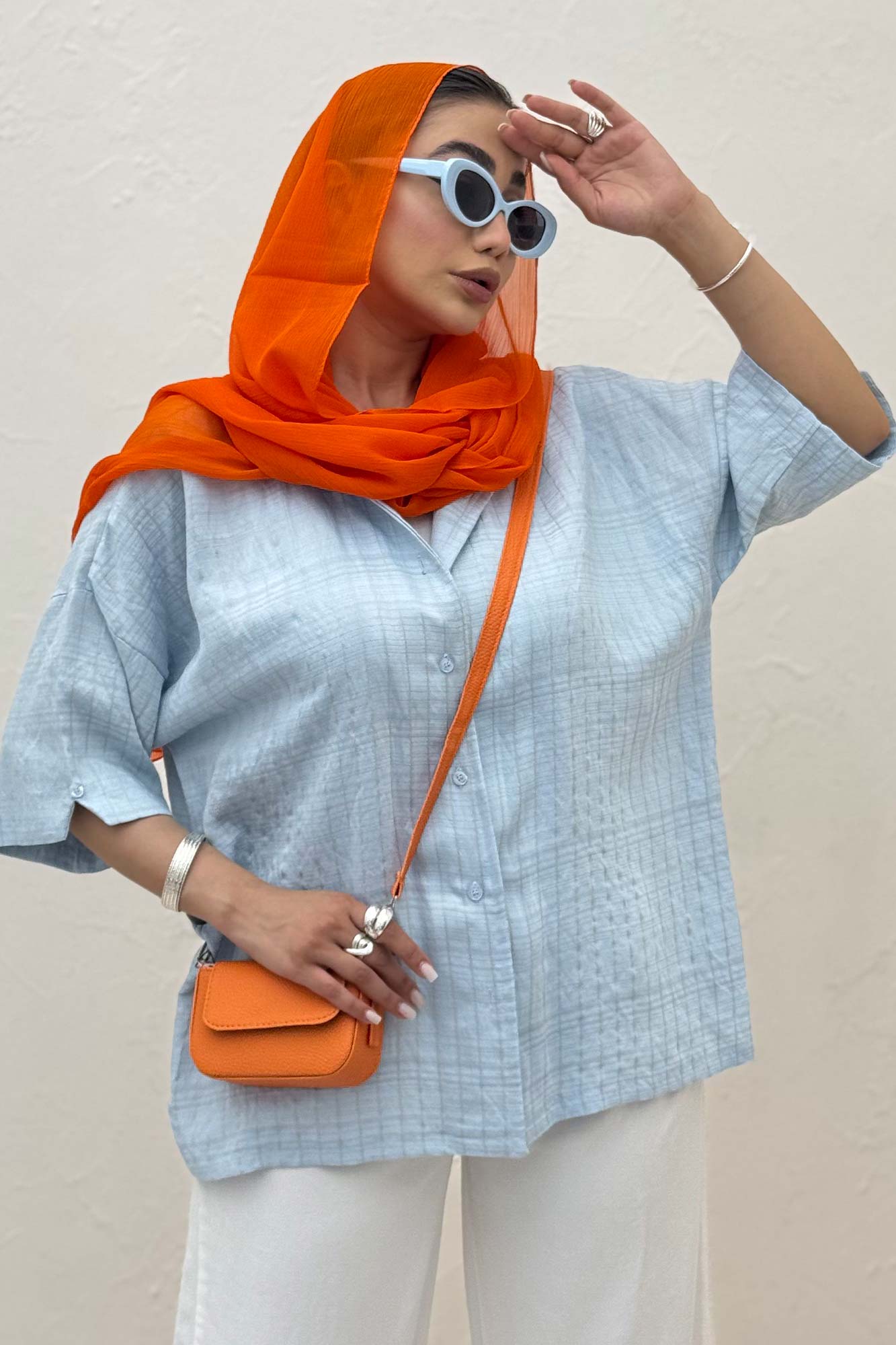 شومیز آستین کوتاه parry راه راه