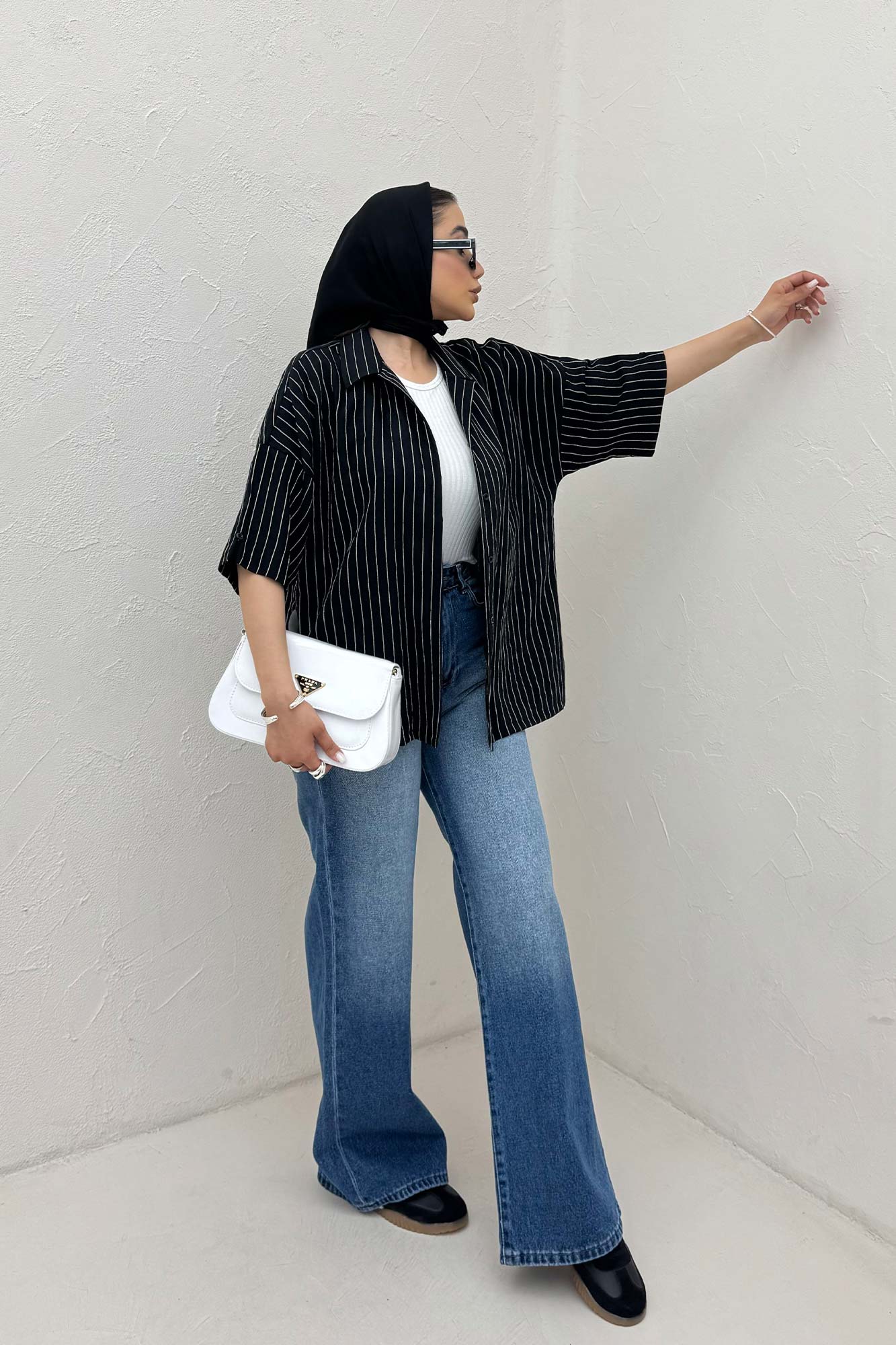 شومیز آستین کوتاه parry راه راه