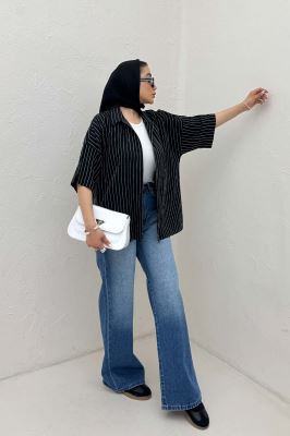 شومیز آستین کوتاه parry راه راه