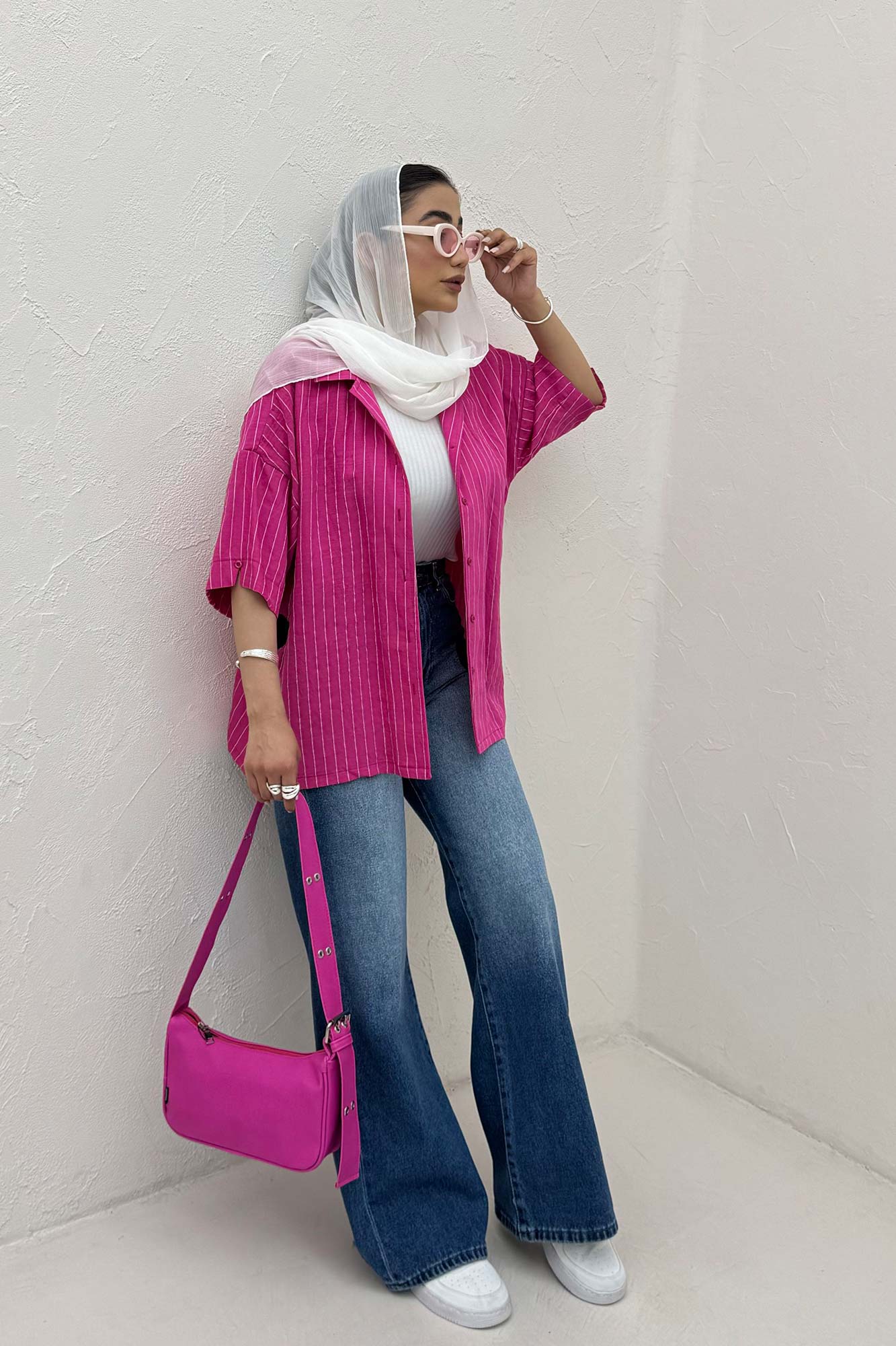 شومیز آستین کوتاه parry راه راه