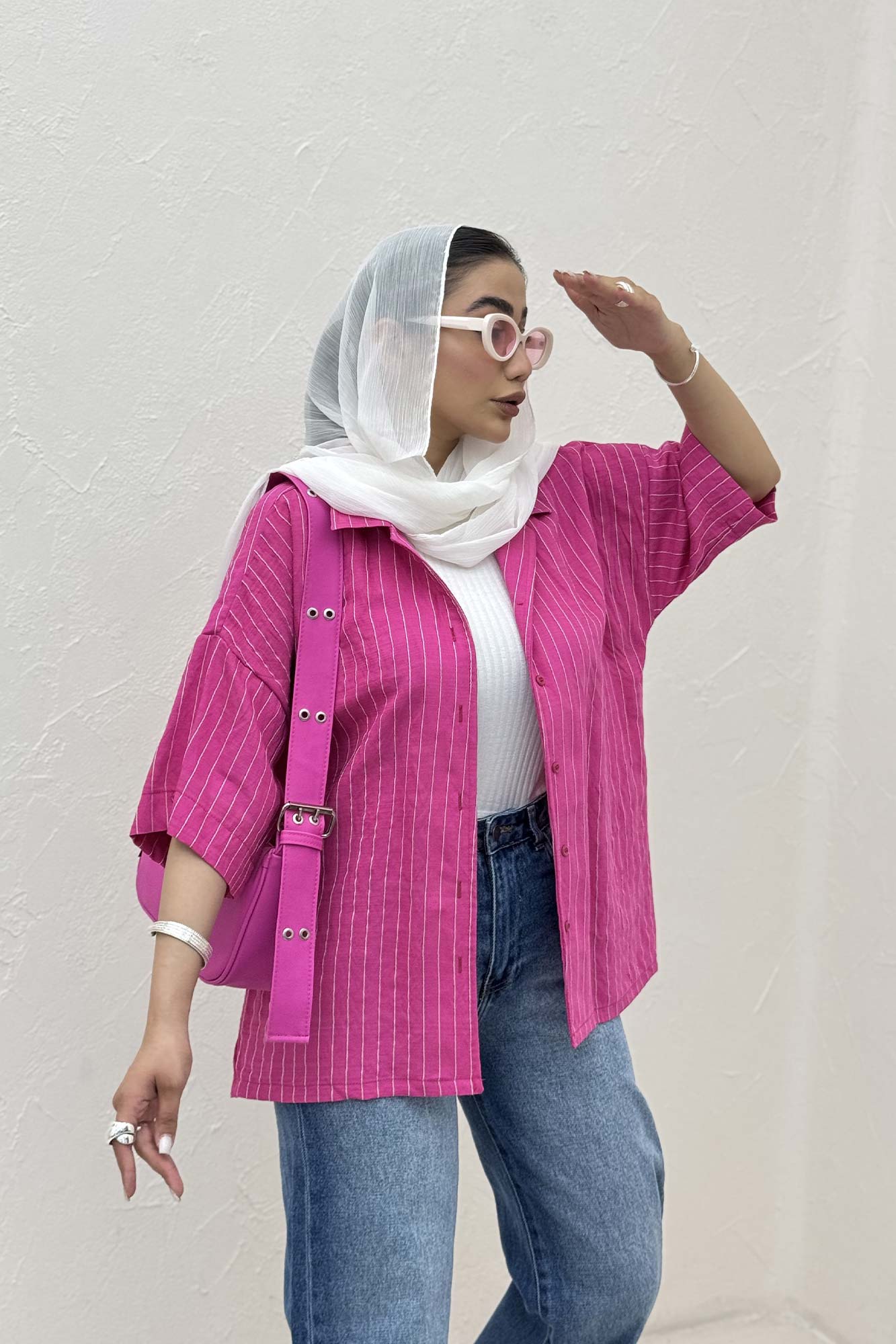 شومیز آستین کوتاه parry راه راه